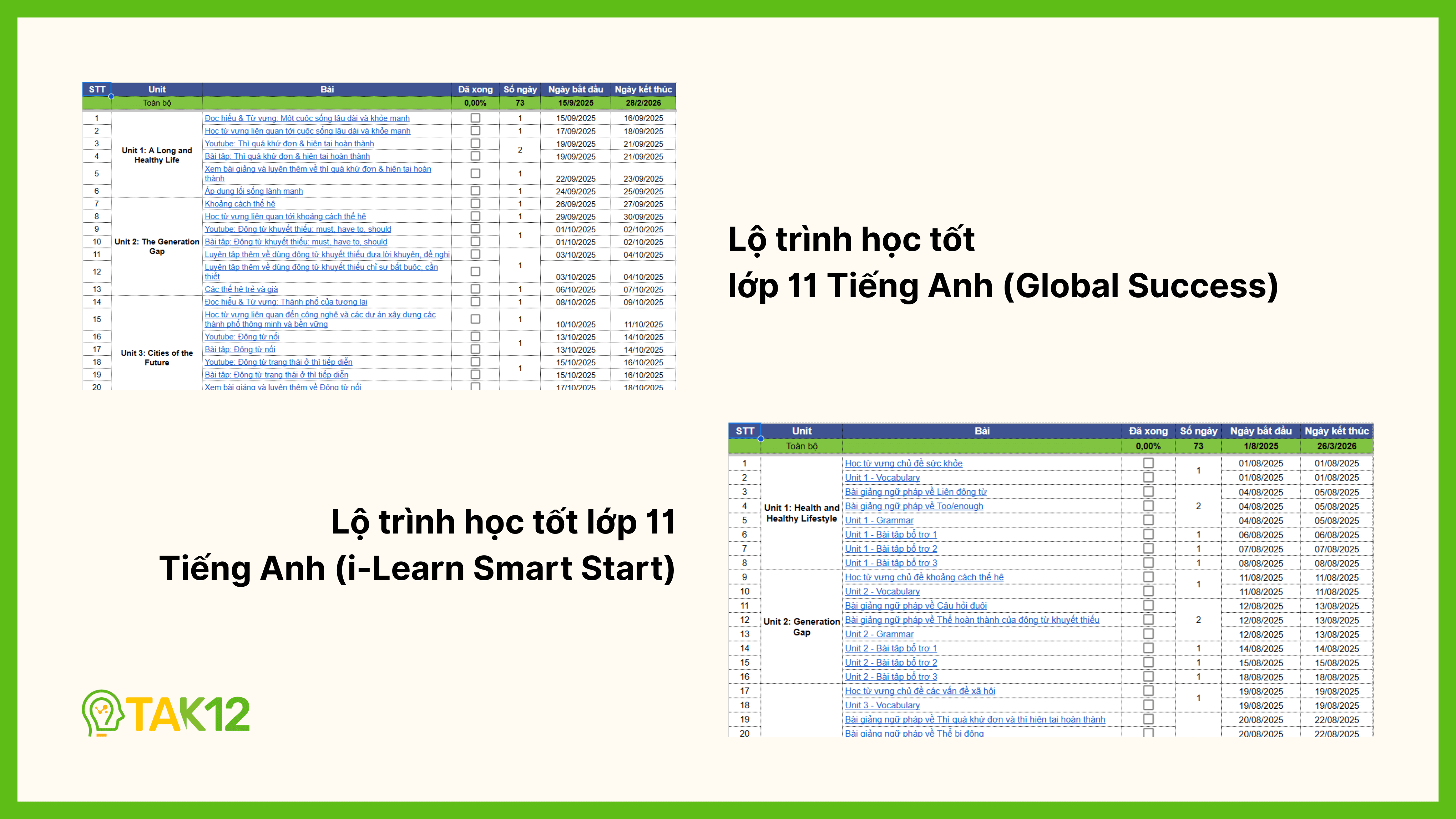 Lộ trình học tốt Tiếng Anh lớp 11